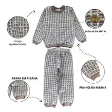 Conjunto de Inverno Infantil Menina/ Conjuntos Blogueirinha Paris/ Detalhes em Ribana