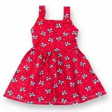 Vestido Infantil Bebê Menina Algodão Canelado de Lacinho