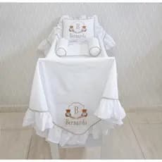 Kit Leito Maternidade 100% Algodão -  2 Peças e 3 Peças - Bebê Menina Menino –  Recém-Nascido | GC