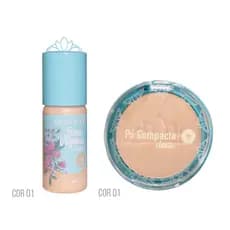 KIT BASE VEGANA CLASSIC + PÓ COMPACTO VEGANO CLASSIC MISS LARY