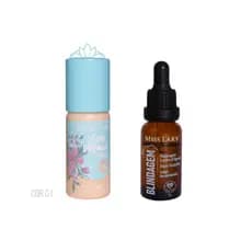KIT BASE VEGANA CLASSIC + BLINDAGEM DE MAQUIAGEM MISS LARY