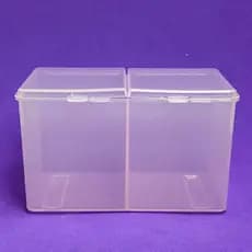 Porta algodão prensado 2 divisorias organizador manicure nail designer