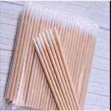 KIT COM 50 PALITOS COM PONTA DE ALGODÃO