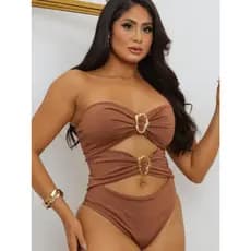 Body Maio Fivela Organico Abertura Tomara Que Caia Moderno Atual Fashion Verao