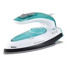 Ferro De Passar Philco Travel Ceramic Vapor Extra Bivolt Azul-turquesa 127/220v