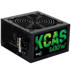 Fonte Gamer ATX Aerocool KCAS 600W 80 Plus Full Range APFC Ativo