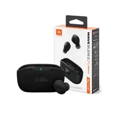 Fone de Ouvido JBL Wave Buds 2 Bluetooth Sem Fio Preto Original Bateria Longa