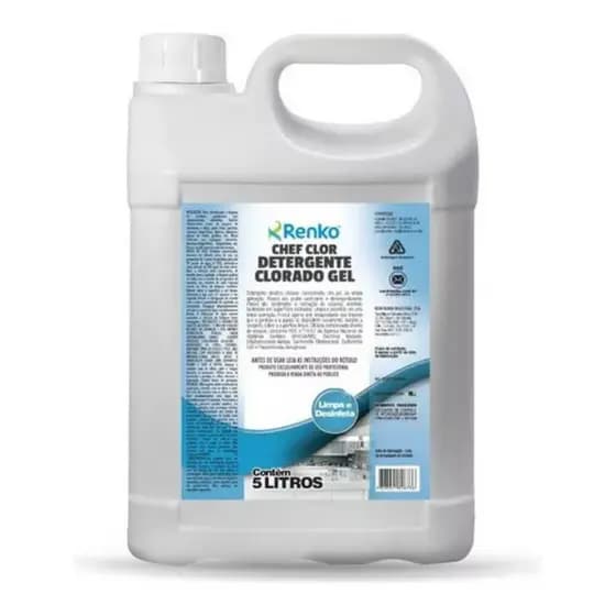 Chef Clor Detergente Clorado Gel 5l Renko