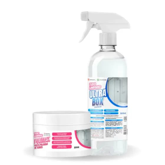 Kit Ultra Box 500ml + Pasta Polidora Polimax 250g Tudo Limpinho