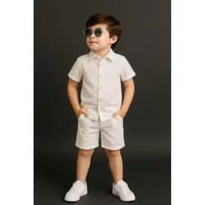 conjunto infantil masculino camisão e shorts