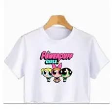 Cropped Meninas super poderosas feminino infantil e juvenil