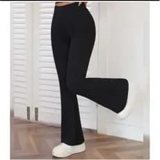 Calça legging Flare flanelada
