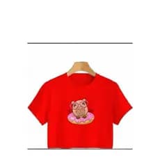 Cropped camiseta Capivara