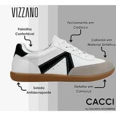 Tênis Feminino Vizzano com Palmilha Macia para Máximo Conforto