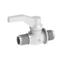 Registro De Esfera Rosca Externa Com Alavanca 1/4 De Volta Com Bitola De 1/2" Branca Durín