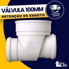 Válvula Retenção Esgoto DN100 Antiodor Antirretorno Durín