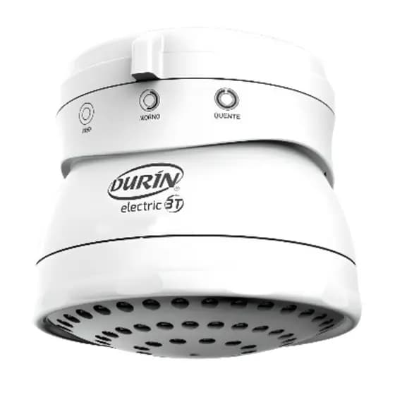 Ducha Chuveiro Elétrico Para Banho 3 Temperaturas 3200W / 4400W / 5400W - 220V / 127V Branco Durín
