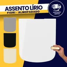 Tampa Assento Sanitária Lírio Fiori Almofadado Durín