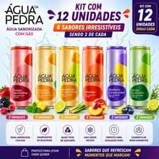 Água Mineral Com Gás Saborizada Deliciosa Zero Açúcar Pack 12x350ml