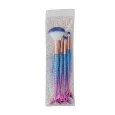 KIT 4 PINCEL DE MAQUIAGEM (TIPO SEREIA)cores sortida