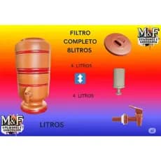 Filtro de Barro com Vela e Torneira - Capacidade 8L - Pronta Entrega MEGA PROMOÇÃO TEMPO LIMITADO.