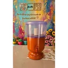 Filtro De Água Misto Barro E Acrílico Grande - Suporta Até 3 Velas + 1 Vela Inclusa 8 LITROS 4+4
