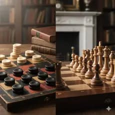 JOGO DE DAMAS E XADREZ 2 EM 1 JOGOS DE TABULEIRO DIVERSÃO PARA AMIGOS E FAMILIA PROMOÇÃO