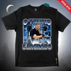 Camiseta Padre Marcelo Rossi Academia e Treino Confortavel Maromba O Treino é Sagrado