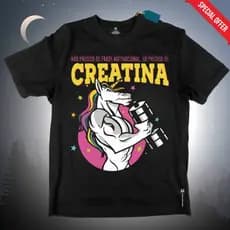 Camiseta Cavala Maromba Preciso de Creatina Algodao Unissex