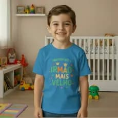 T-Shirt Irmão Mais Velho / Irmã Mais Velha – Camiseta Irmãos Presente