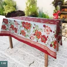 Toalha de Mesa Estampada Tecido Oxford de Alta Qualidade Resistente Com Bainha Vários Tamanhos