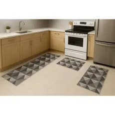 Kit 3 Peças de Tapetes para Cozinha Antiderrapante Tecido Jacquard Premium Várias Estampas
