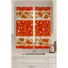Cortina de Cozinha Estampada 2.00 x 1,40m Para Janela Em Tecido Oxford mudar
