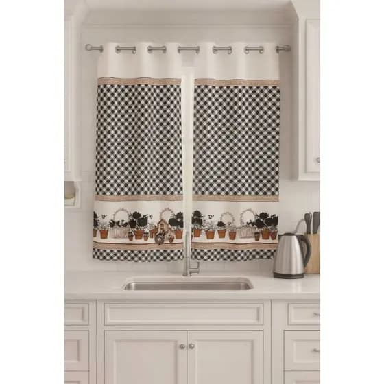 Cortina Para Cozinha Estampada Decoraçao 2,00 x 1,40