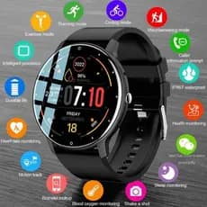 Smartwatch Relógio Smart Watch ZL02 GPS Voice Assistant Bluetooth Chamada IP67 À Prova D'água Homens Mulheres Fitness Esportivo