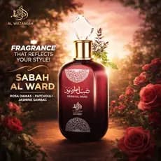 Kit de 1 Ate 2 Perfumes Arabe Sabah Al Ward Al Wataniah 100ML EDP Feminino - Floral Elegancia