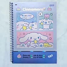Caderno Cinnamoroll,1 matéria (80 folhas) ou 10 matérias (160 folhas)Escolar,Universitário Sanrio