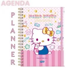 Planner 2026 Hello Kitty Neo Reposicionavel/Hello Kitty 160PaginasPlanner College Neo Reposicionável PágCom 6 Divisórias