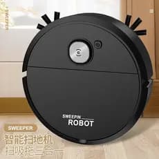 Robô Varredora/Aspirador De Pó  Automática 3 Em 1 Limpeza Doméstica Robótico Inteligente E Silencioso