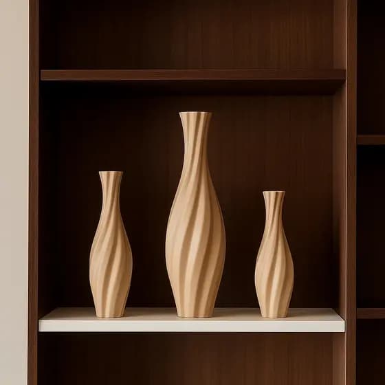 Conjunto com 3 Vasos Decorativos Modernos