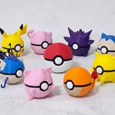 Coleção Pokémon Esferas Colecionáveis - Action Figure Estilo Pokébola