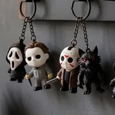 Chaveiro Terror Halloween Colecionável Mini Boneco Geek Chaveiro Para Mochila Chaves