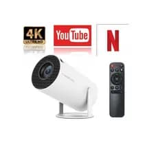 Projetor HY300 Mini Projetor Portatil, 5G WiFi 6 Bluetooth 5.0, 8500 Lumens Projetor LED 4K 1080P **(SEM ANDROID)**