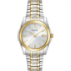 Relógio Bulova Clássico Aço Inoxidável Com 3 Ponteiros e Calendário Quartzo: 98H18 ORIGINAL