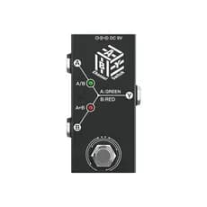 Pedal de Seleção Para Guitarra Baixo Aby Seletor De Canal Switch Box Preto