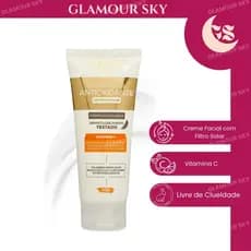 Creme Facial com Filtro Solar Antioxidante 50g Reduz Linhas de Expressão com Vitamina C