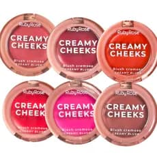 Blush Cremoso Creamy Cheeks Ruby Rose Produtos de Maquiagem