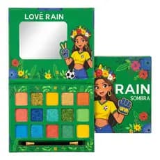 Paleta De Sombra Love Rain Copa Do Mundo 15 Cores com Pincel