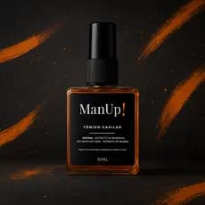 Tônico Capilar ManUp! – Crescimento Rápido, Antiqueda, Fortalecedor Natural