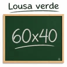 Lousa Quadro Verde Escolar 60x40 Moldura em Madeira